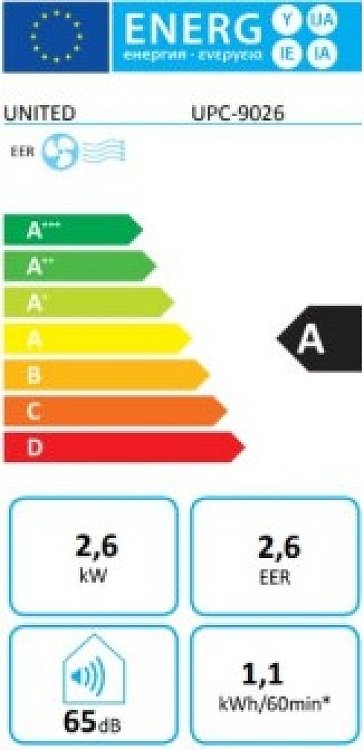 A/C ΦΟΡΗΤΟ ΚΛΙΜΑΤΙΣΤΙΚΟ UPC-9026 9000BTU UNITED