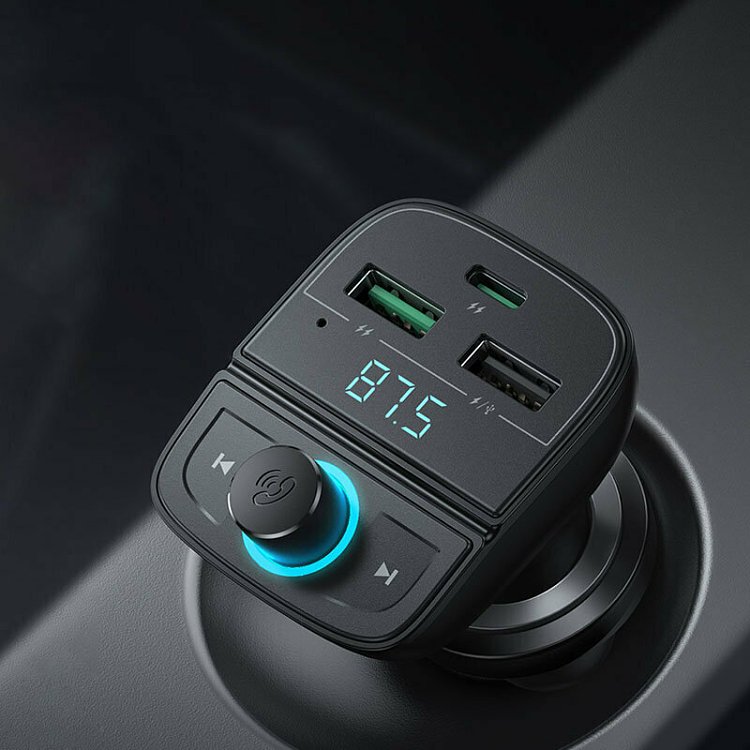 FM TRANSMITTER BLUETOOTH AND CAR CHARGER CD229 80910 UGREEN