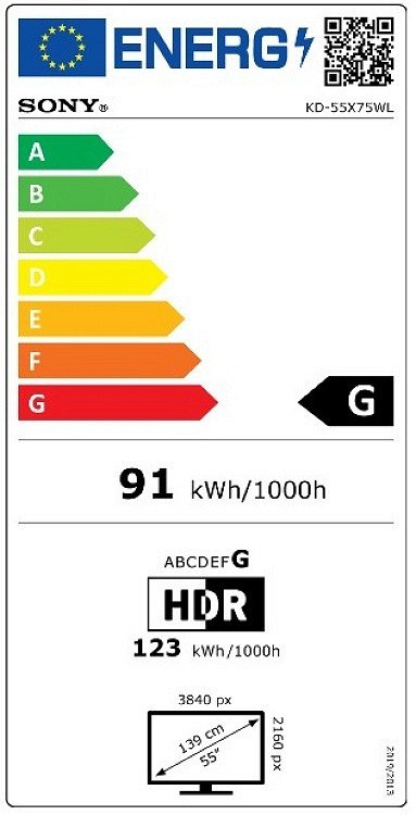 TV 55'' LED KD55X75WLPAEP SONY