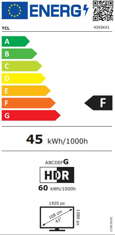 TV 43'' LED 43S5K TCL
