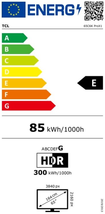 TV 65'' QD-MINI LED 65C6K PRO TCL