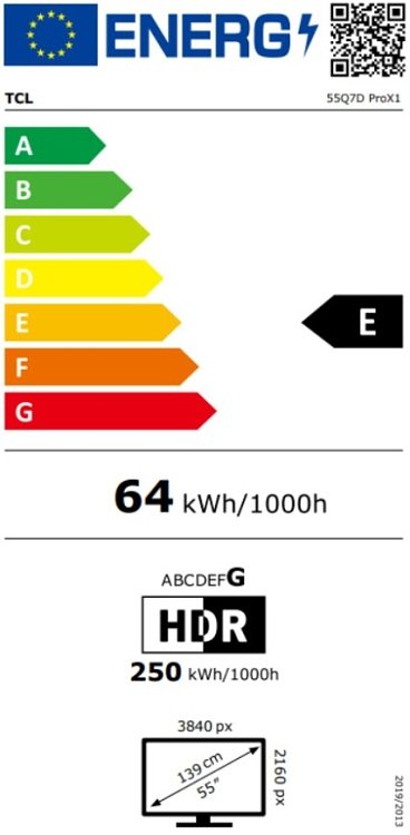 TV 55'' SQD-MINI LED 55Q7D PRO TCL