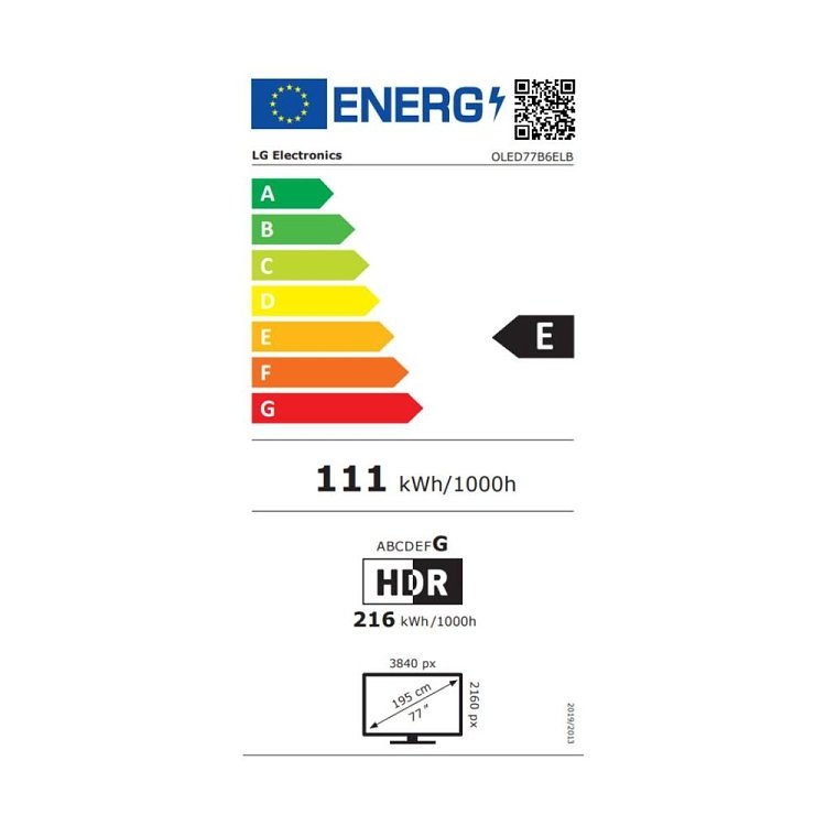TV 77'' OLED OLED77B65LA LG
