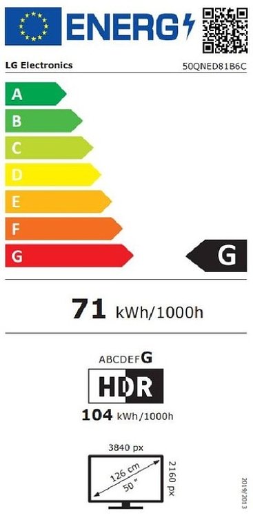 TV 50'' QNED 50QNED81B6C LG