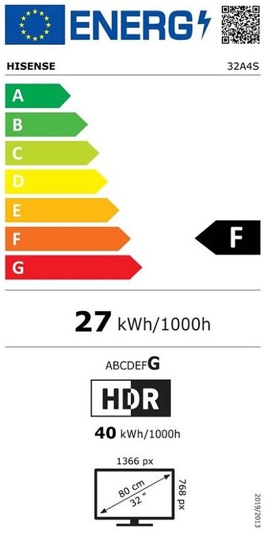 TV 32'' LED 32A4S HISENSE
