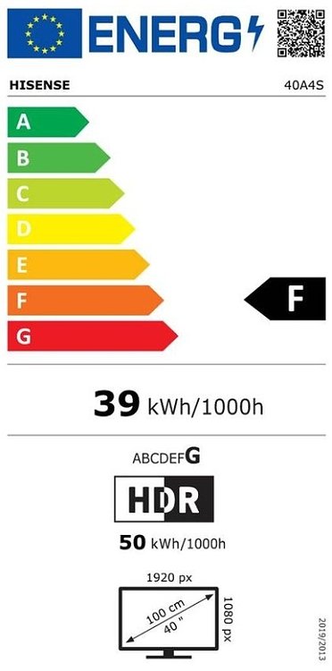 TV 40'' LED 40A4S HISENSE
