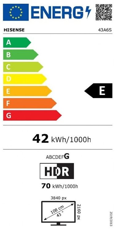 TV 43'' LED 43A6S HISENSE