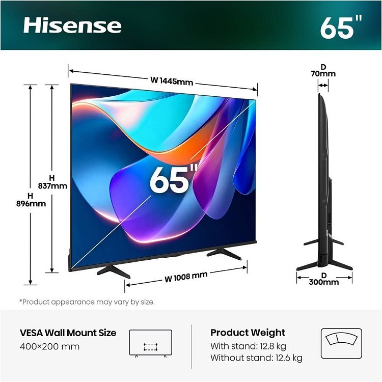 TV 65'' LED 65A6S HISENSE