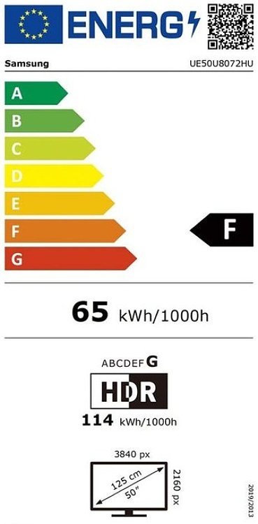 TV 50'' LED UE50U8072HUXXH SAMSUNG