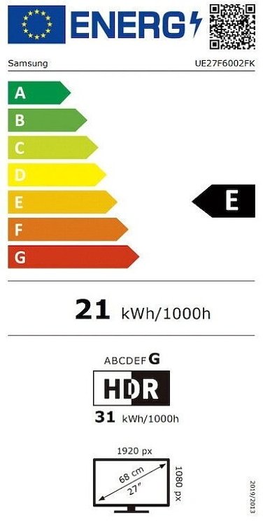 TV 27'' LED UE27F6002FKXXH SAMSUNG
