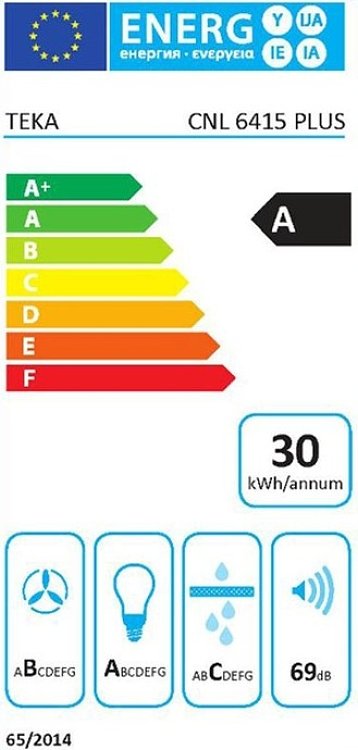ΑΠΟΡΡΟΦΗΤΗΡΑΣ ΣΥΡΟΜΕΝΟΣ CNL 6415 PLUS ΜΑΥΡΟ ECO TEKA