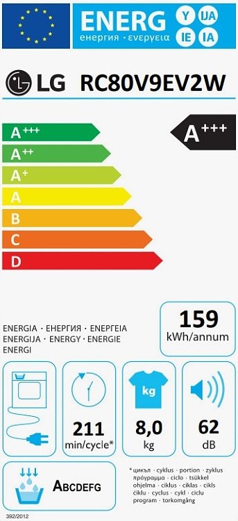 ΣΤΕΓΝΩΤΗΡΙΟ ΡΟΥΧΩΝ RC80V9EV2W LG