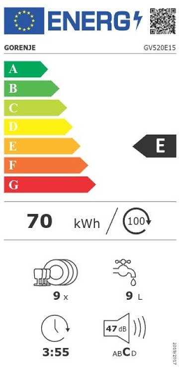 ΠΛΥΝΤΗΡΙΟ ΠΙΑΤΩΝ FI45-GV520E15-740034 GORENJE
