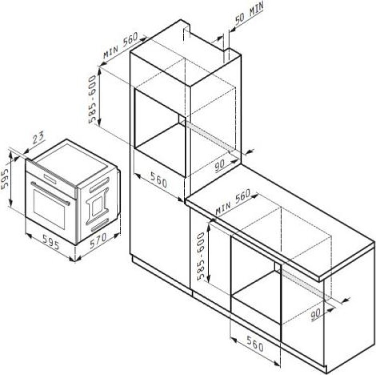 ΦΟΥΡΝΟΣ 731016 PK INOX PYRAMIS