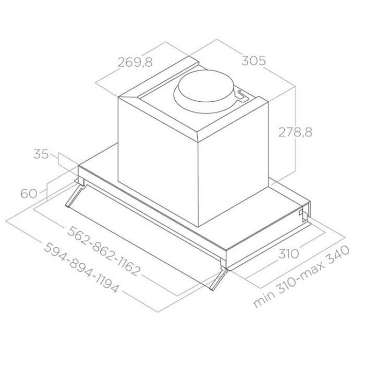ΑΠΟΡΡΟΦΗΤΗΡΑΣ BOX IN LX/IX/A/60 PRF0114760A ELICA