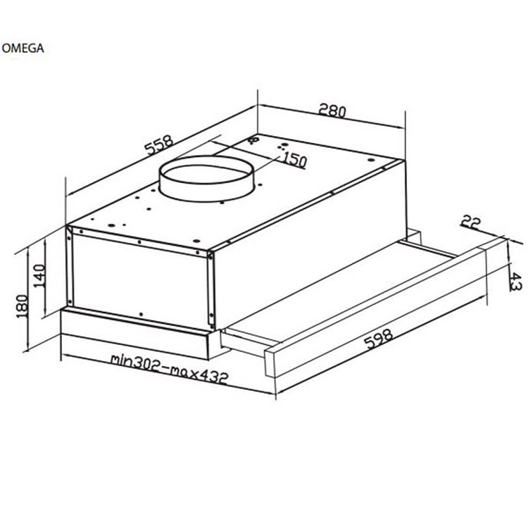 ΑΠΟΡΡΟΦΗΤΗΡΑΣ ΣΥΡΟΜΕΝΟΣ OMEGA PLUS GR-IX 60 DAVOLINE