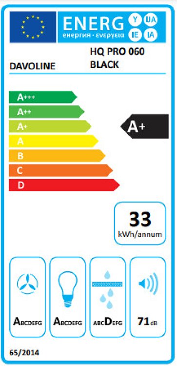 ΑΠΟΡΡΟΦΗΤΗΡΑΣ ΣΥΡΟΜΕΝΟΣ HQ PRO 60 BLACK DAVOLINE