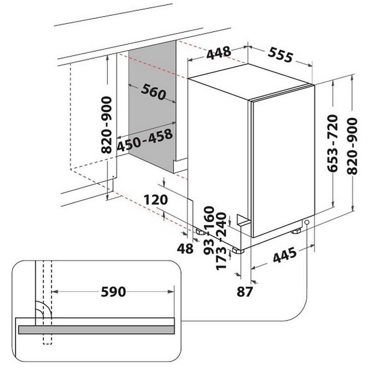 ΠΛΥΝΤΗΡΙΟ ΠΙΑΤΩΝ DSIO 3M24 C S INDESIT