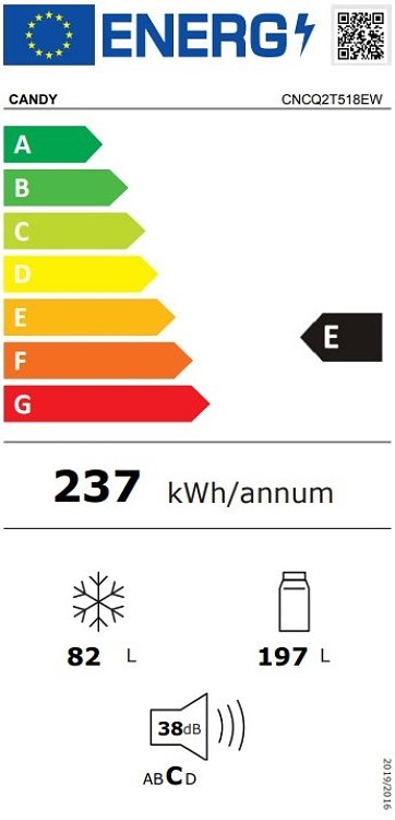 ΨΥΓΕΙΟΚΑΤΑΨΥΚΤΗΣ CNCQ2T518EW CANDY