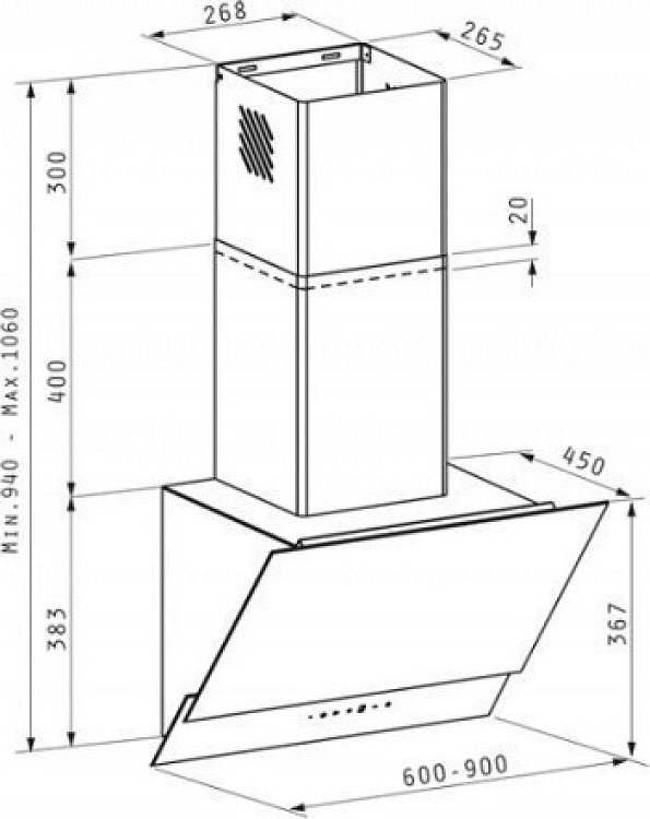ΑΠΟΡΡΟΦΗΤΗΡΑΣ LIVELO 60 PYRAMIS