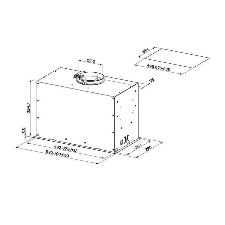 ΑΠΟΡΡΟΦΗΤΗΡΑΣ INKA LUX EVO X A70 FABER