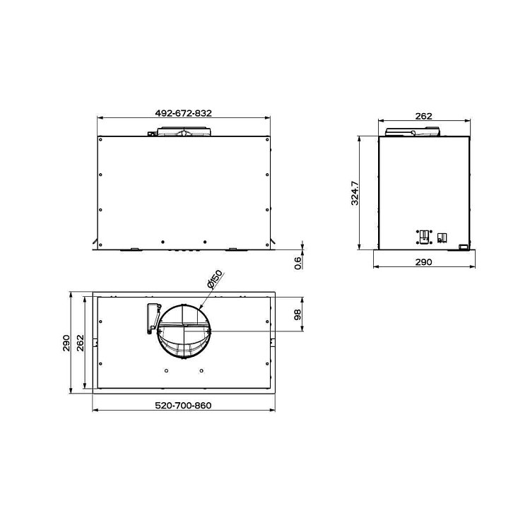 ΑΠΟΡΡΟΦΗΤΗΡΑΣ INKA LUX EVO X A70 FABER