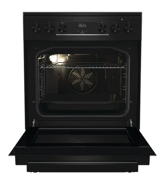 ΚΟΥΖΙΝΑ ΚΕΡΑΜΙΚΗ GEC6C40BG - 745691 ΜΑΥΡΗ GORENJE