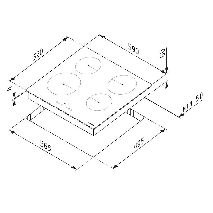 ΕΣΤΙΑ ΚΕΡΑΜΙΚΗ PHC62430FMB PYRAMIS