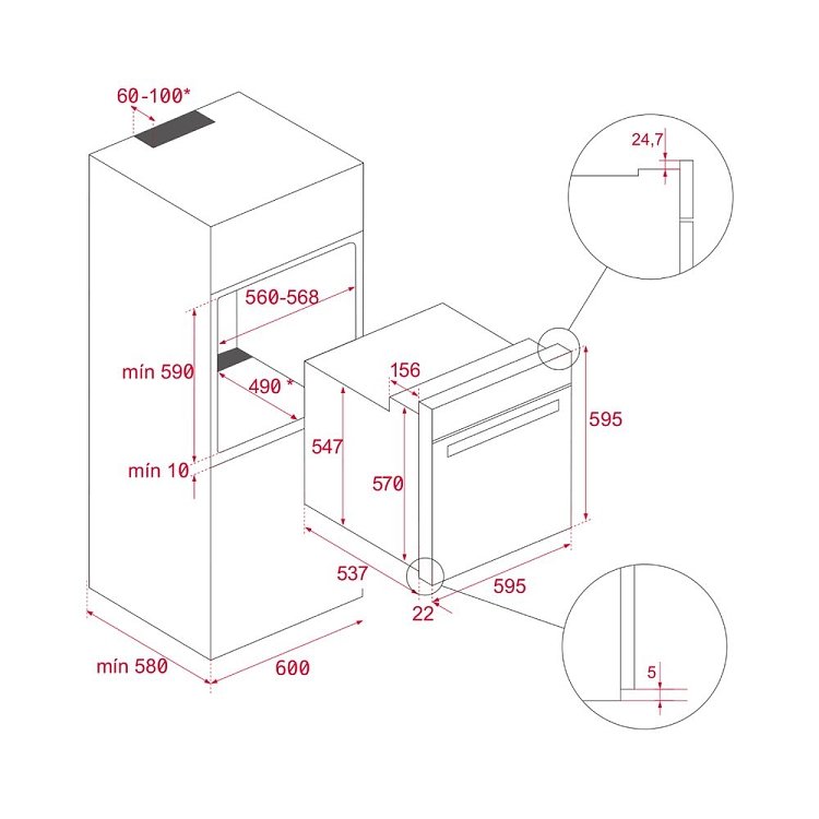 ΦΟΥΡΝΟΣ HSB 6350 FBK TEKA
