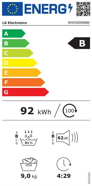 ΣΤΕΓΝΩΤΗΡΙΟ ΡΟΥΧΩΝ RHX5009NBB LG