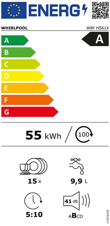 ΠΛΥΝΤΗΡΙΟ ΠΙΑΤΩΝ W8F HS61X WHIRLPOOL