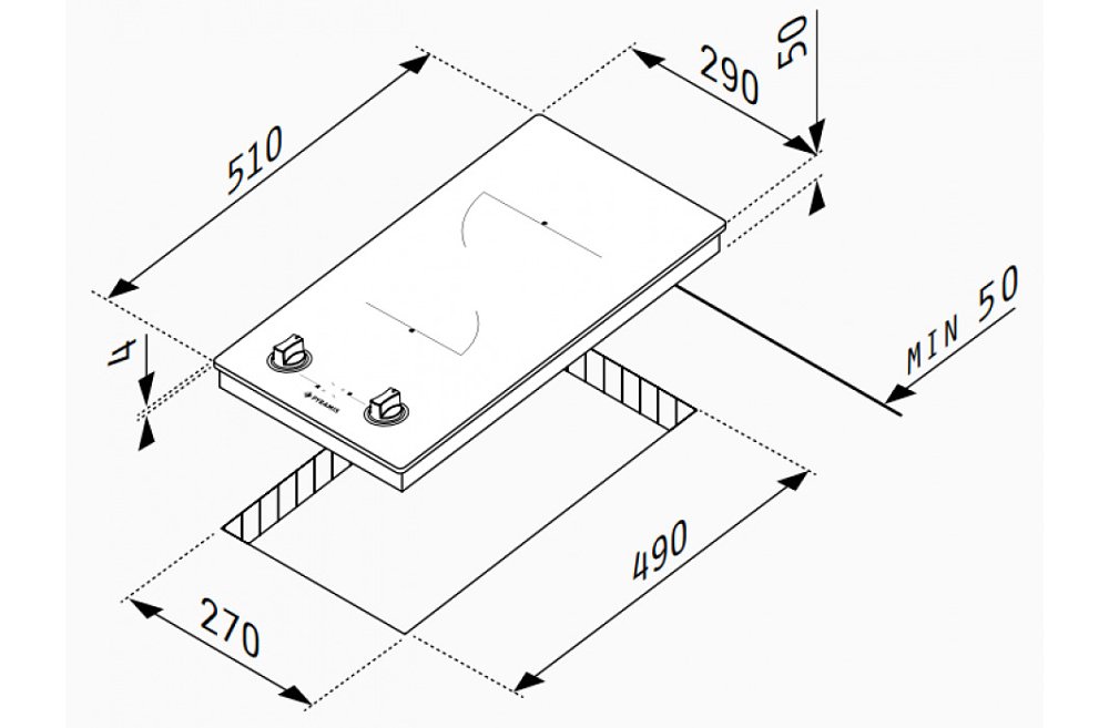 ΕΣΤΙΑ ΚΕΡΑΜΙΚΗ PHC32213FMB PYRAMIS