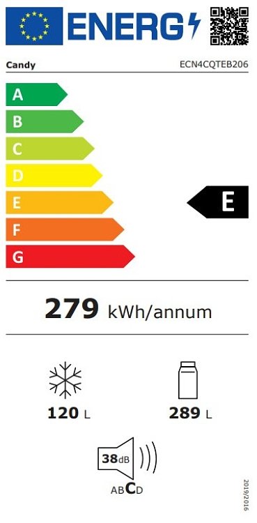 ΨΥΓΕΙΟΚΑΤΑΨΥΚΤΗΣ ECN4CQTEB206 CANDY
