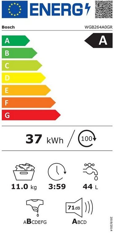 ΠΛΥΝΤΗΡΙΟ ΡΟΥΧΩΝ WGB264A0GR BOSCH