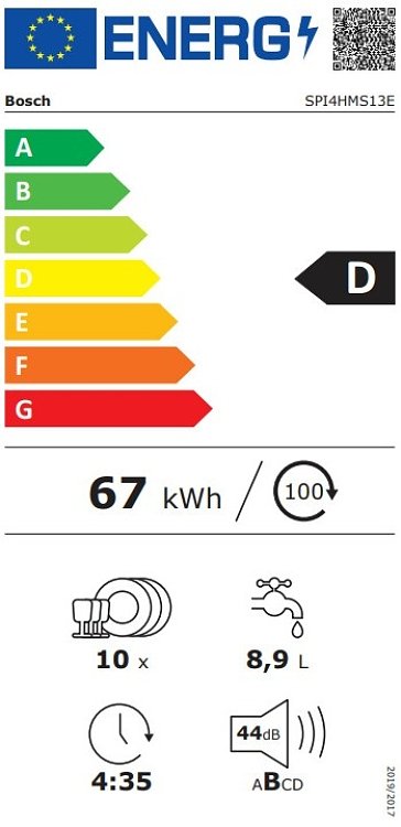 ΠΛΥΝΤΗΡΙΟ ΠΙΑΤΩΝ SPI4HMS13E BOSCH