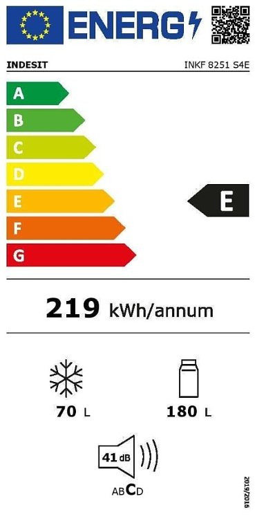 ΨΥΓΕΙΟΚΑΤΑΨΥΚΤΗΣ INKF 8251 S4E INDESIT