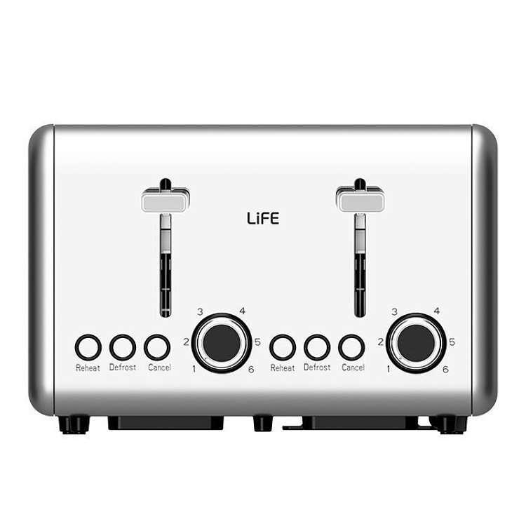 ΦΡΥΓΑΝΙΕΡΑ BREKKY INOX 4 SLICE 1500W LIFE