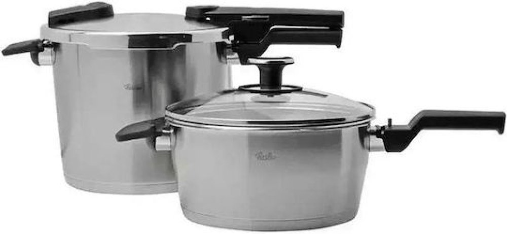 ΣΕΤ QUATTRO VITAQUICK PREMIUM 6 LT /3.5LT ΜΕ ΚΑΛΑΘΙ ΑΤΜΟΥ FISSLER