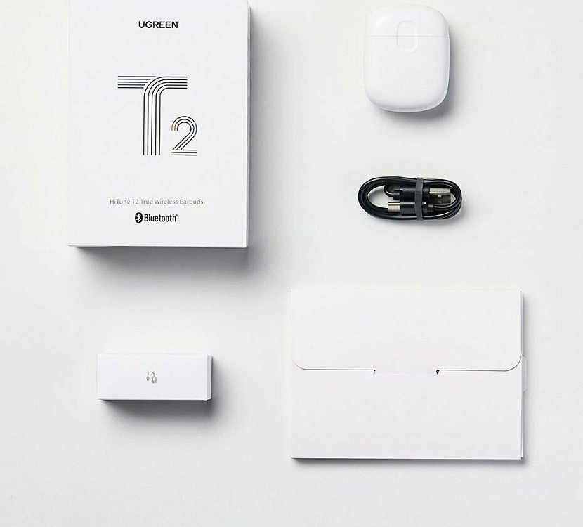 EARPHONE TWS BT T2 WHITE 80652 UGREEN
