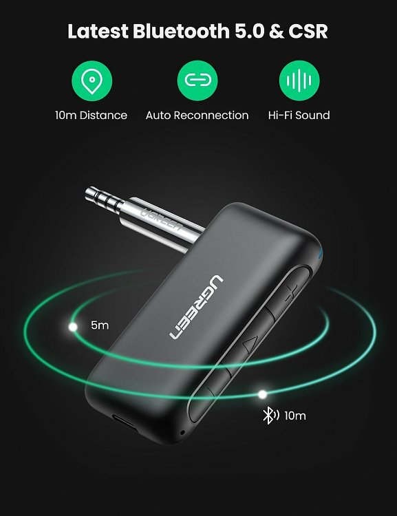 BLUETOOTH 5.0 AUDIO RECEIVER  CM276 70303 UGREEN