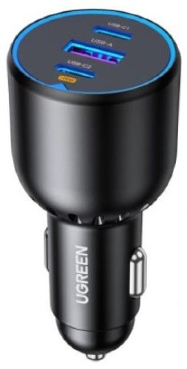 CAR CHARGER 130W PD3.0+QC4.0 90413 BLACK UGREEN