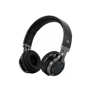 HEADPHONES OE-02-K ON EAR BLACK-GUNMENTAL CRYSTAL AUDIO
